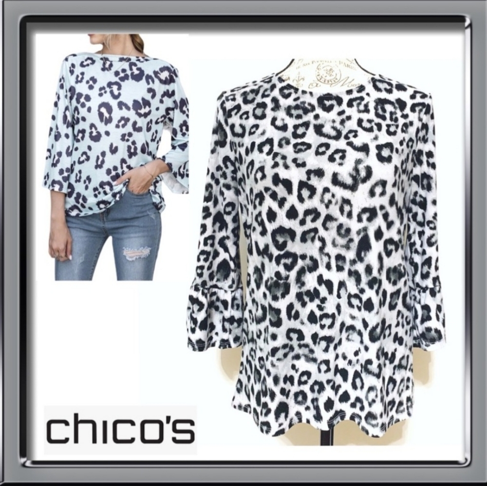 Chicos Animal Print Top ❤️